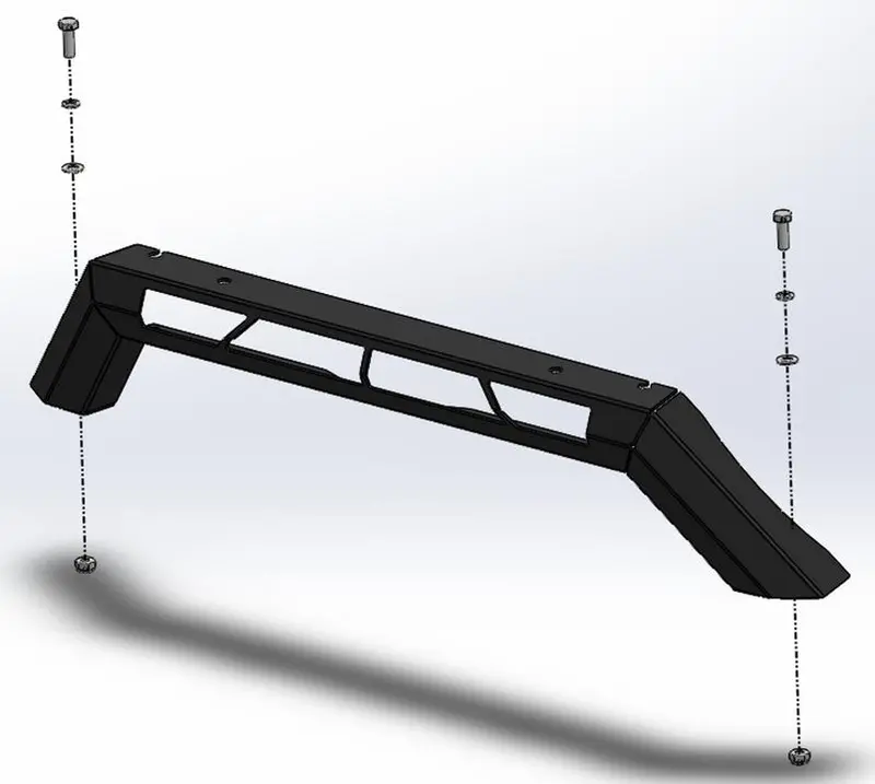 Offroad Animal Stealth Top Hoop Type B, To Suit Led Light Jk, Jt And Jl Wrangler 2