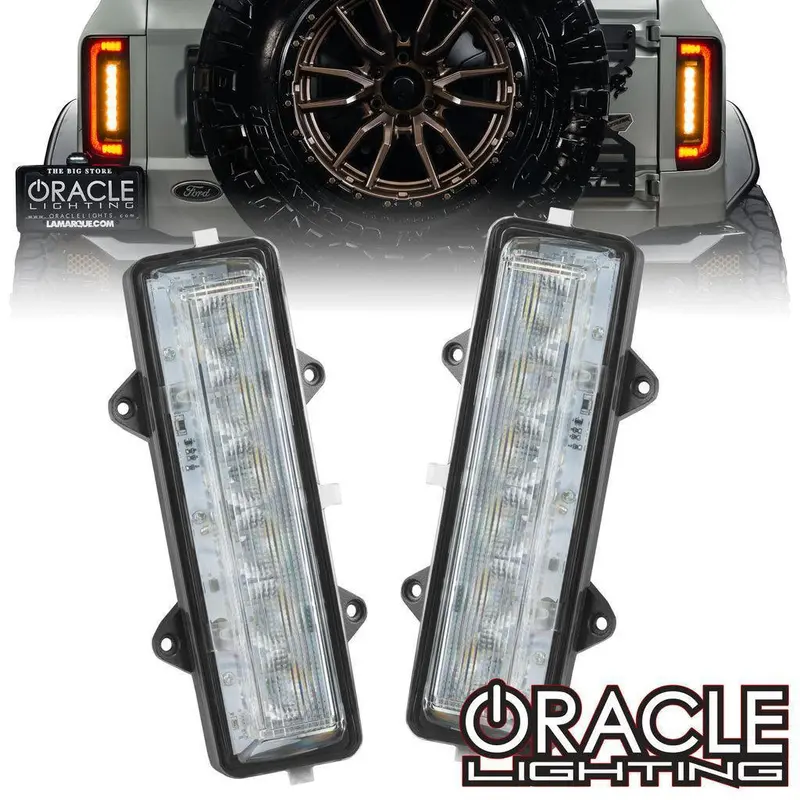 Oracle Flush Style Led Tail Light Dual Function Reverse / Turn Signal Modules - 2021+ Bronco (W/ Factory Led Tails) 1