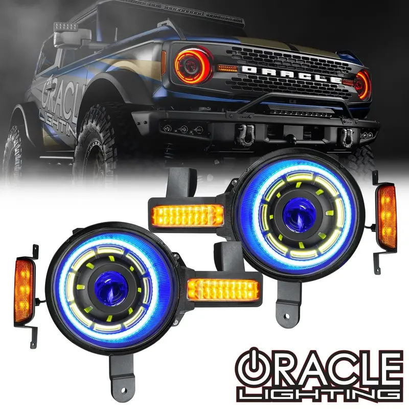 Oracle Oculus Rgb Bi-Led Projector Headlights - 2021+ Bronco 1