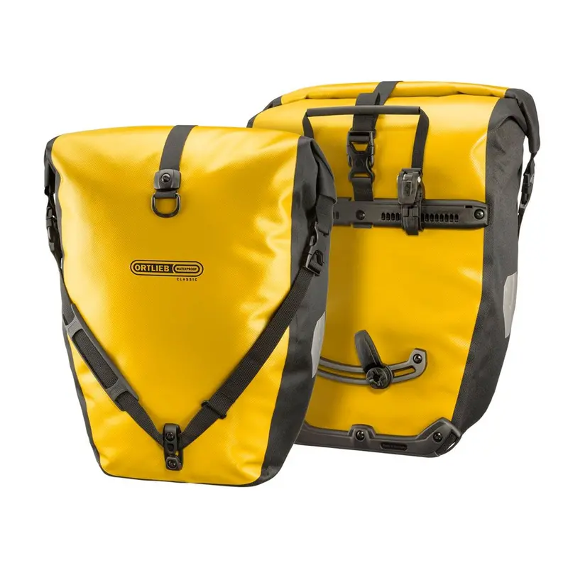 Ortlieb Back-Roller Classic Rear Pannier Bags, Sun Yellow/Black (Pair) 1