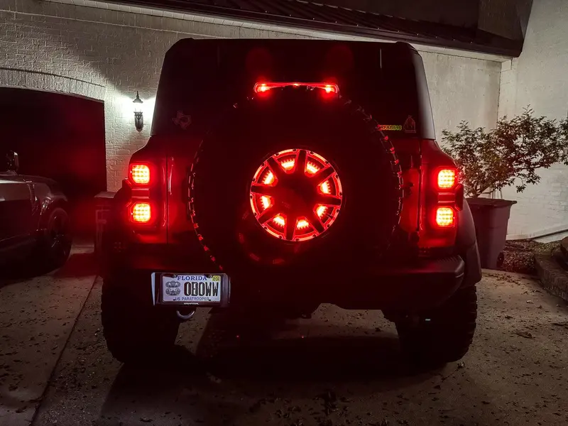 Os Lighting Spare Tire Wheel Ring Third Brake Light - *2021+ Bronco 1