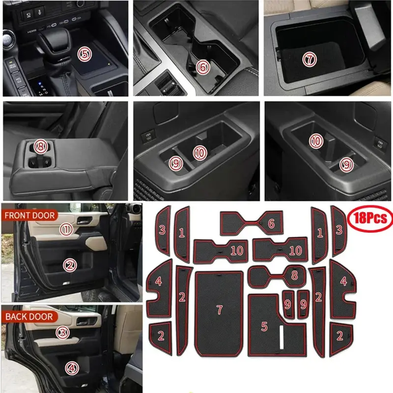 Osd 18 Piece Mat Inserts - 2024+ Land Cruiser 1