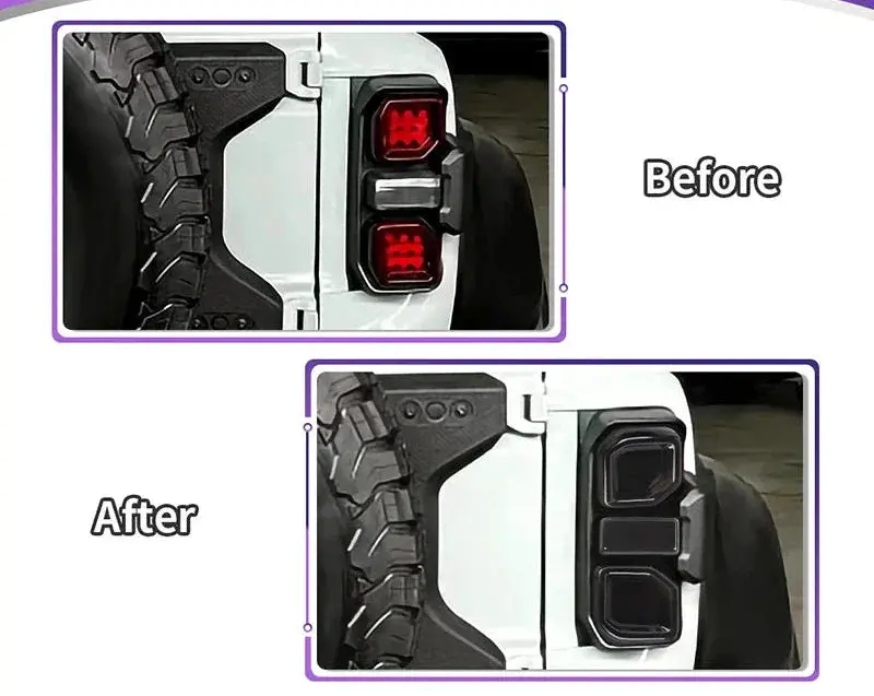 Osd Smoked Acrylc Tail Light Overlays - 2022+ Bronco Raptor 2