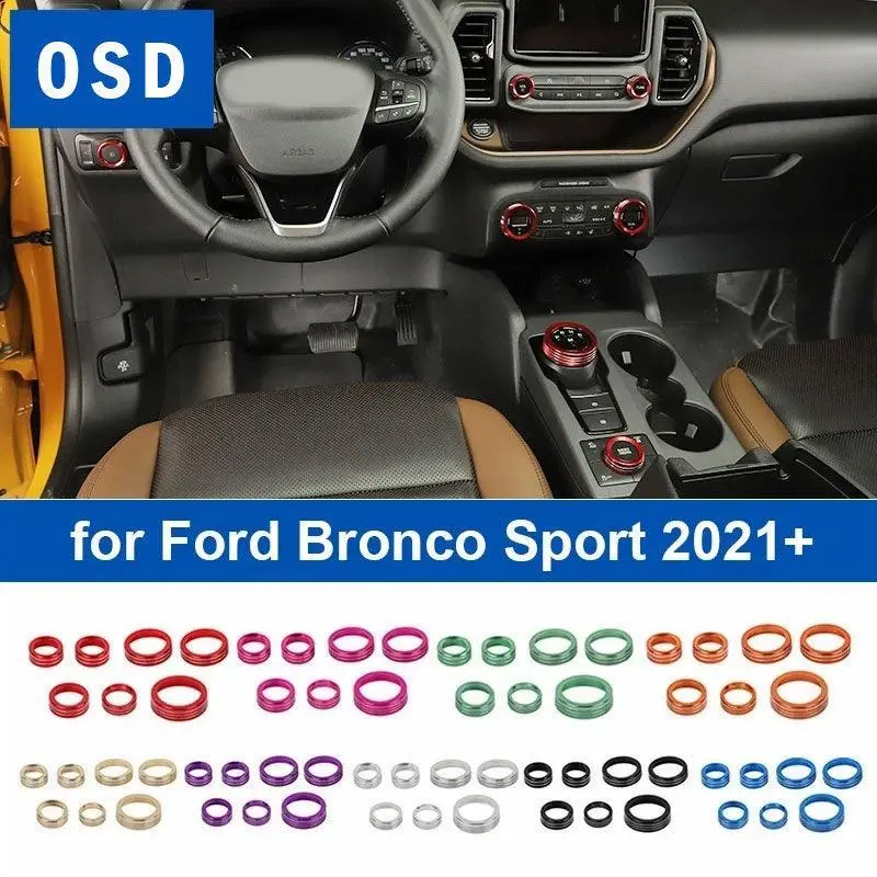 Osd V1 Cnc Aluminum Knob Set (7 Pieces)  - 2021+ Bronco Sport 1
