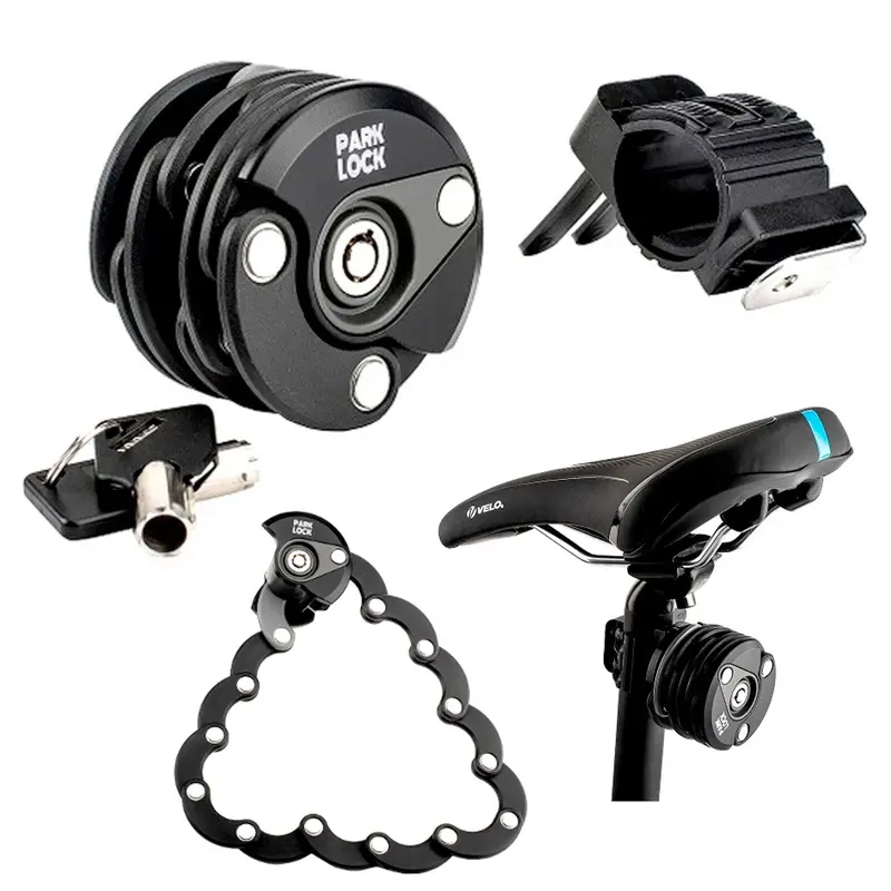 Park Lock Brooklyn Folding Round High Security Bicycle Lock 1