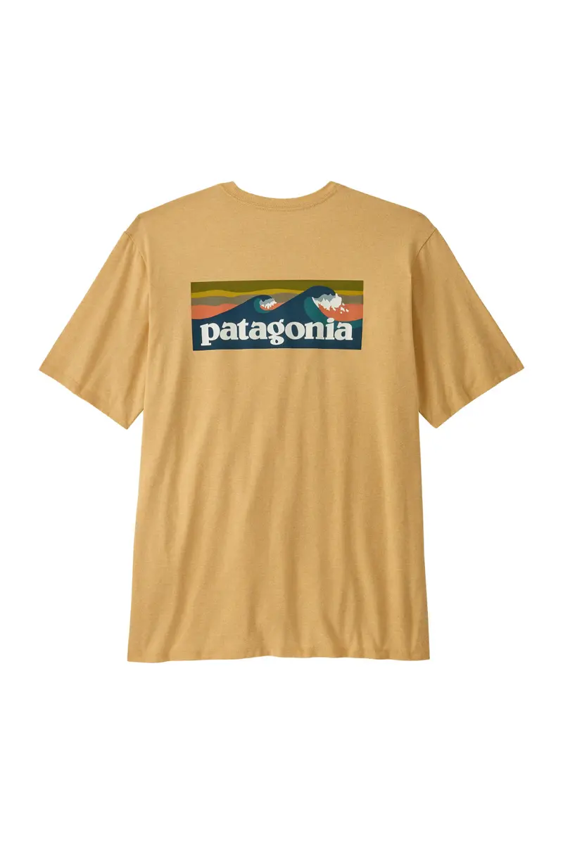 Patagonia Men’s Boardshort Logo Responsibili-Tee – Recycled Cotton Short-Sleeve Tee