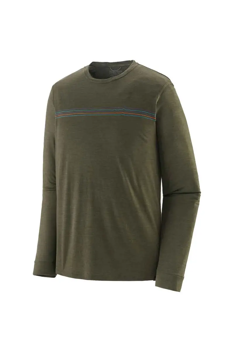 Patagonia Men's Capilene Cool Merino Graphic Long Sleeve Shirt 1