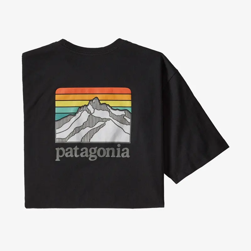 Patagonia Men's Line Logo Ridge Pocket Responsibilli T-Shirt 2