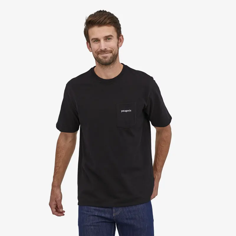 Patagonia Men's Line Logo Ridge Pocket Responsibilli T-Shirt 3