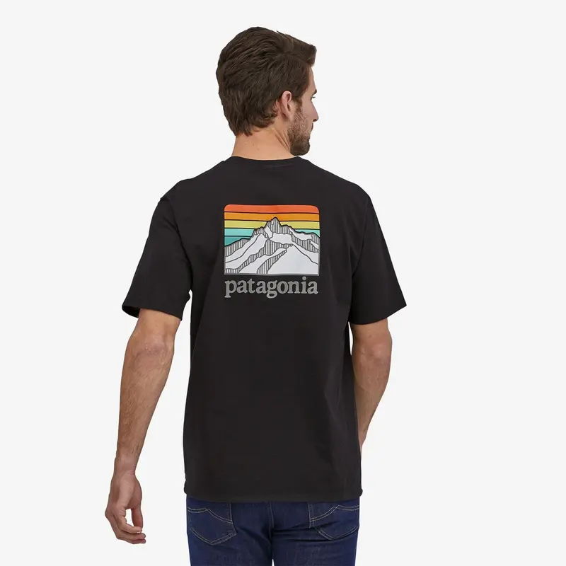 Patagonia Men's Line Logo Ridge Pocket Responsibilli T-Shirt 4