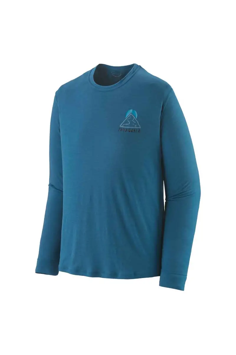 Patagonia Men's Long Sleeve Cap Cool Merino Graphic Shirt 1