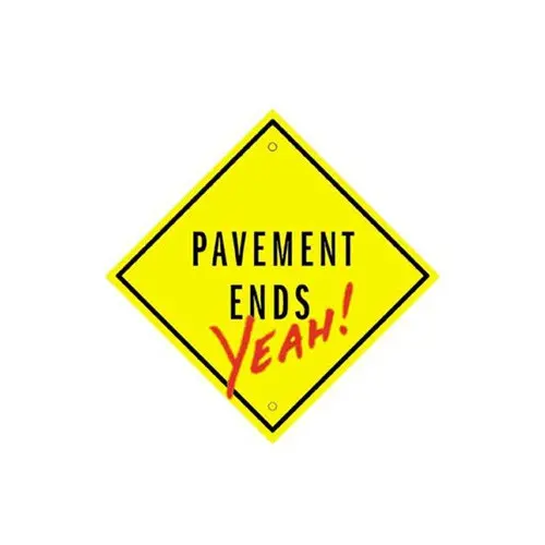 Pavement Ends Sticker 1