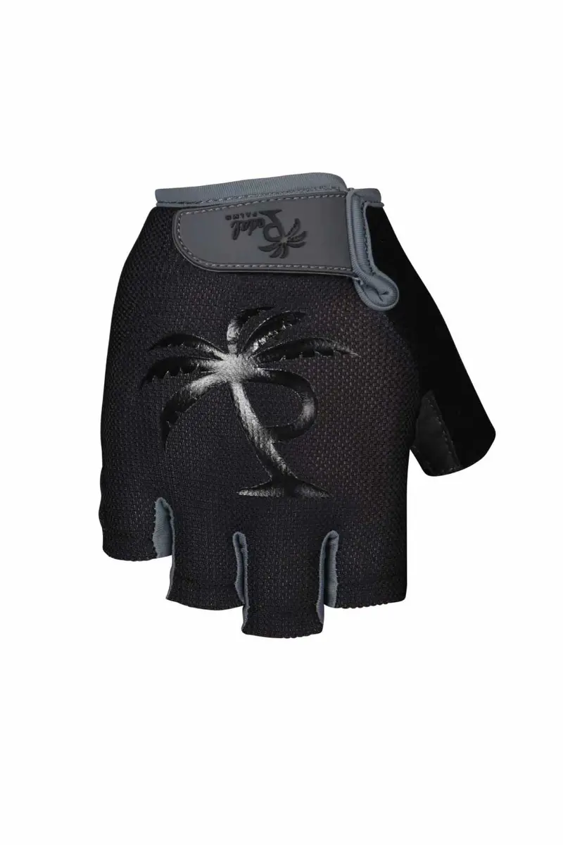 Pedal Palms Staple Black Fingerless Bike Gloves 1