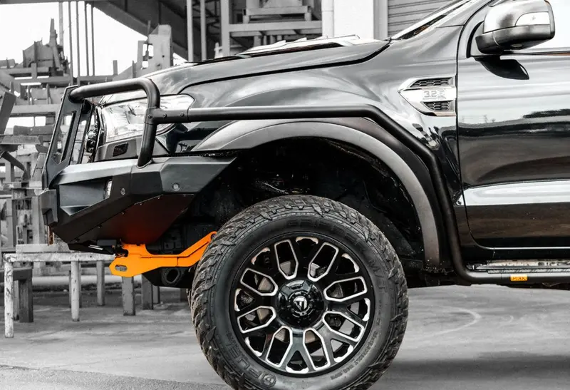 Piak Elite 3-Loop Winch Bar Ford Ranger & Everest 2015-2022 (Orange & Black) 1