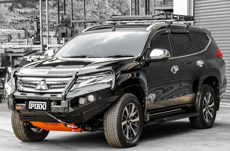 Piak Elite 3-Loop Winch Bar Mitsubishi Pajero Sport 2016-2020 (Black Recovery Points) 1