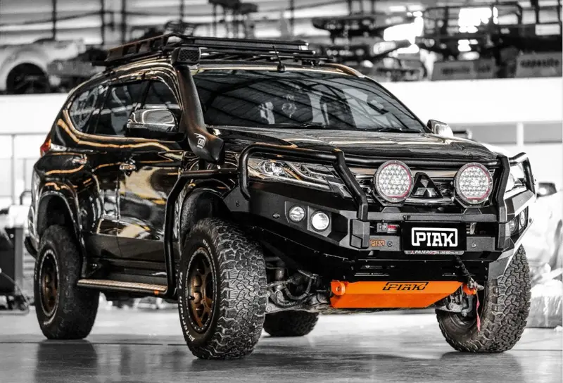 Piak Elite 3-Loop Winch Bar Mitsubishi Pajero Sport 2016-2020 (Orange Recovery Points) 1