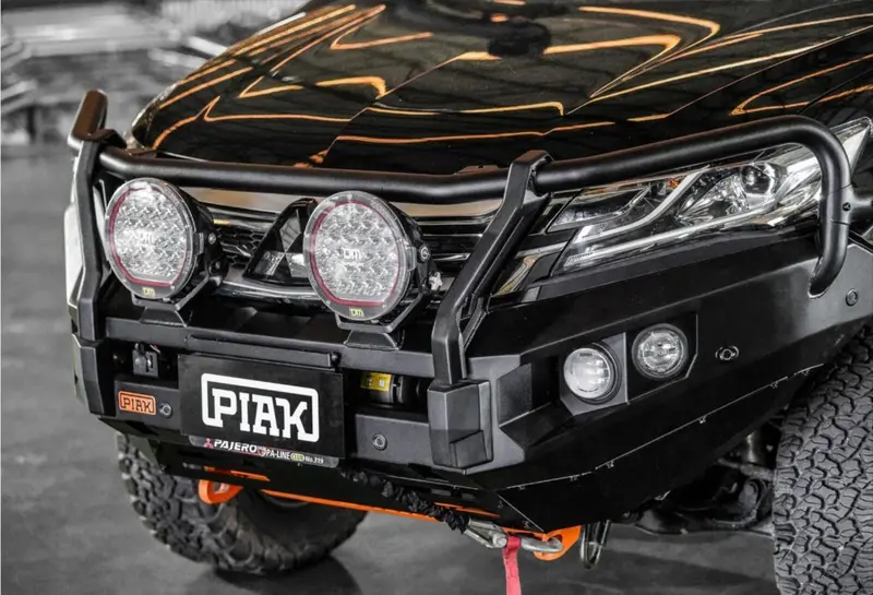 Piak Elite 3-Loop Winch Bar Mitsubishi Pajero Sport 2016-2020 (Orange Recovery Points) 1