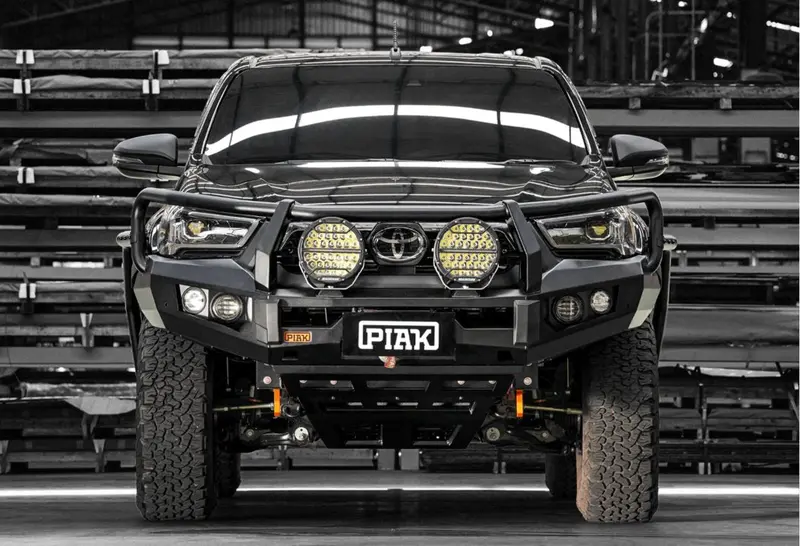 Piak Elite 3-Loop Winch Bar Toyota Hilux 2020+ (Orange & Black) 1