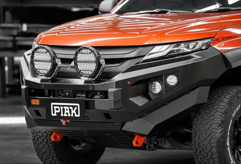 Piak Elite Non Loop Winch Bar Mitsubishi Triton 2019+ (Orange & Black) 1