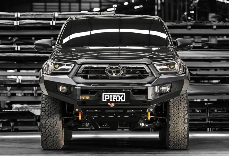 Piak Elite Non Loop Winch Bar Toyota Hilux 2020+ (Orange & Black) 1