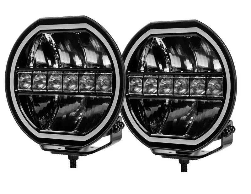 Piranha Prx7 - 7" Led Driving Light Kit – Compact High Performance 4Wd Spot Lights 1
