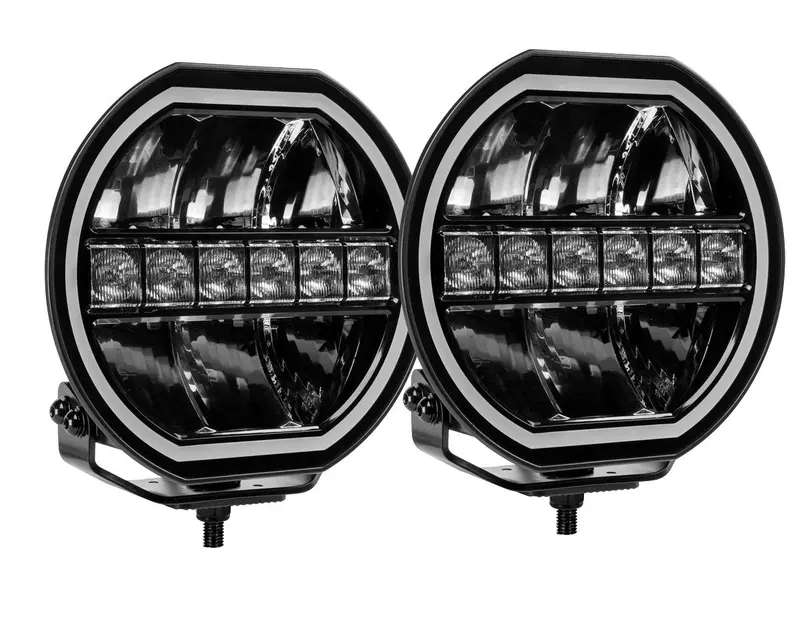 Piranha Prx9 - 9" Led Driving Light Kit – High Performance 4Wd Spot Lights 6000K 1