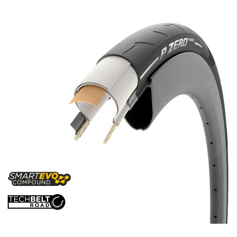 Pirelli P Zero Race Clincher Black 700C (Non-Tubeless) Bicycle Tyre 1
