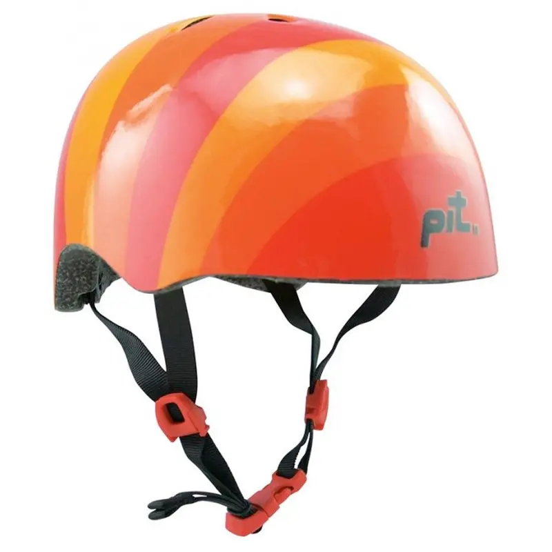 Pit Kids Bike And Skate Helmet, Stripes Orange, X-Small 1