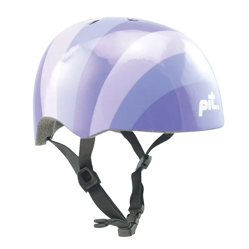 Pit Kids Bike And Skate Helmet, Stripes Purple 1