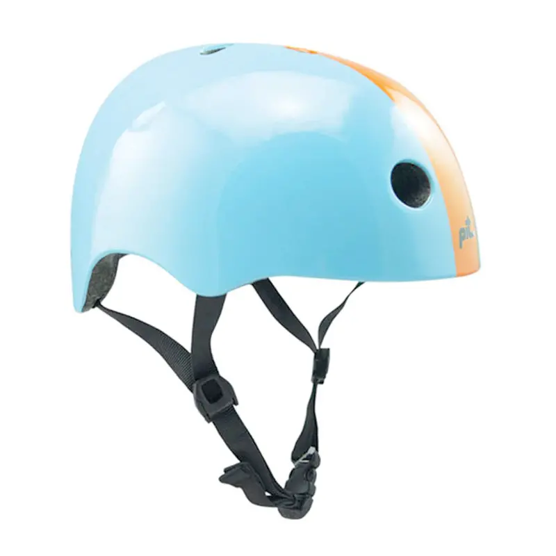 Pit Urban Bike & Skate Helmet, Gloss Sky Blue/Gloss Orange 1