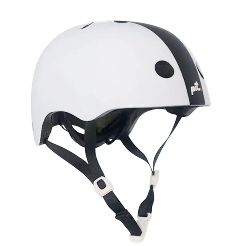 Pit Urban Bike & Skate Helmet, Gloss White/Matt Black 1