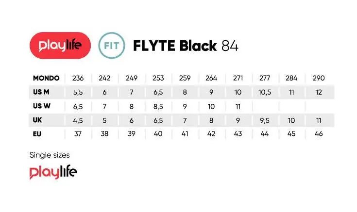 Playlife Flyte Black 84 Inline Skates 9