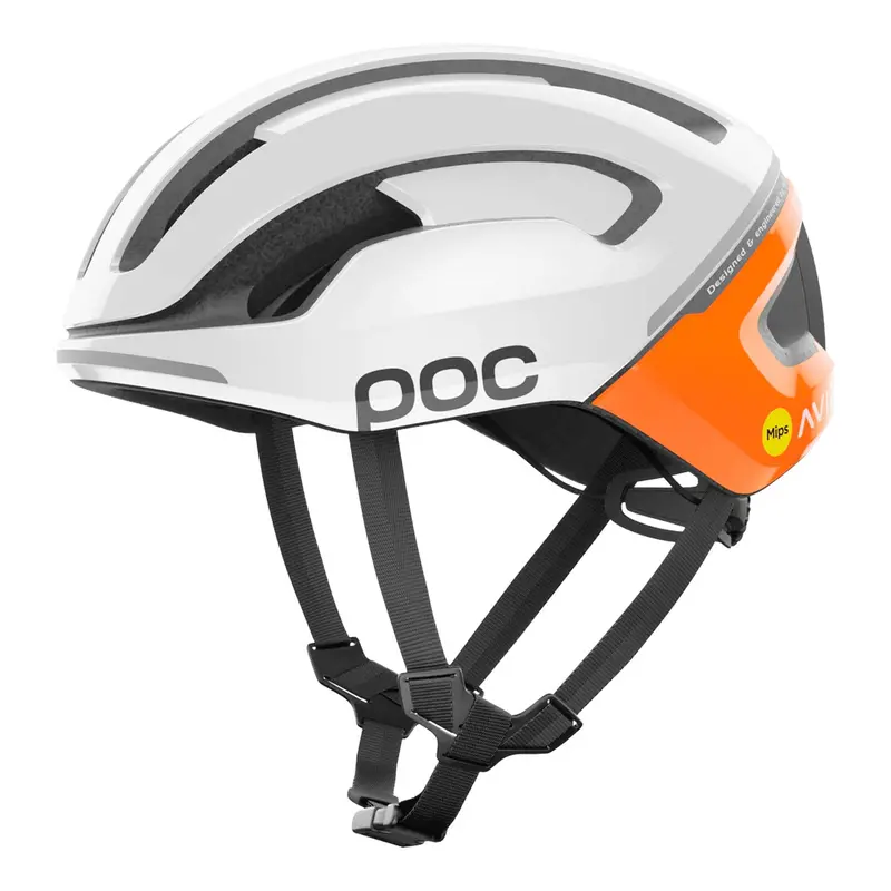 Poc Omne Air Mips Unisex Road Cycling Helmet, Fluorescent Orange Avip 1