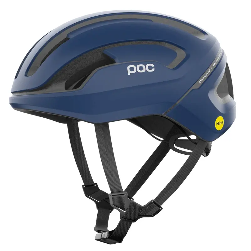 Poc Omne Air Mips Unisex Road Cycling Helmet - Lead Blue Matt 1
