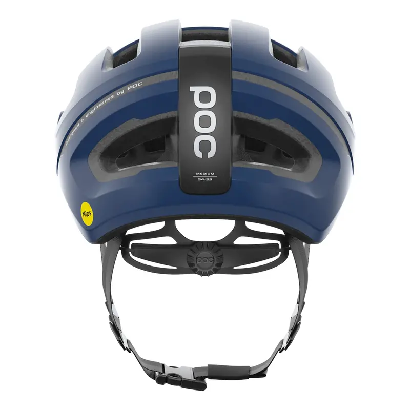 Poc Omne Air Mips Unisex Road Cycling Helmet - Lead Blue Matt 2