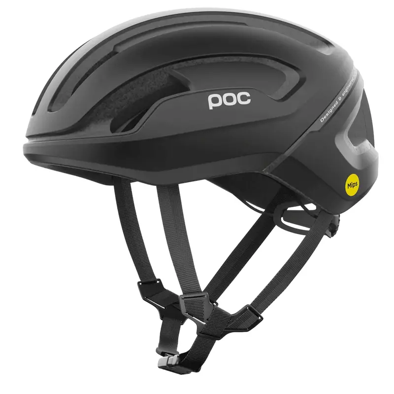 Poc Omne Air Mips Unisex Road Cycling Helmet, Uranium Matt Black 1