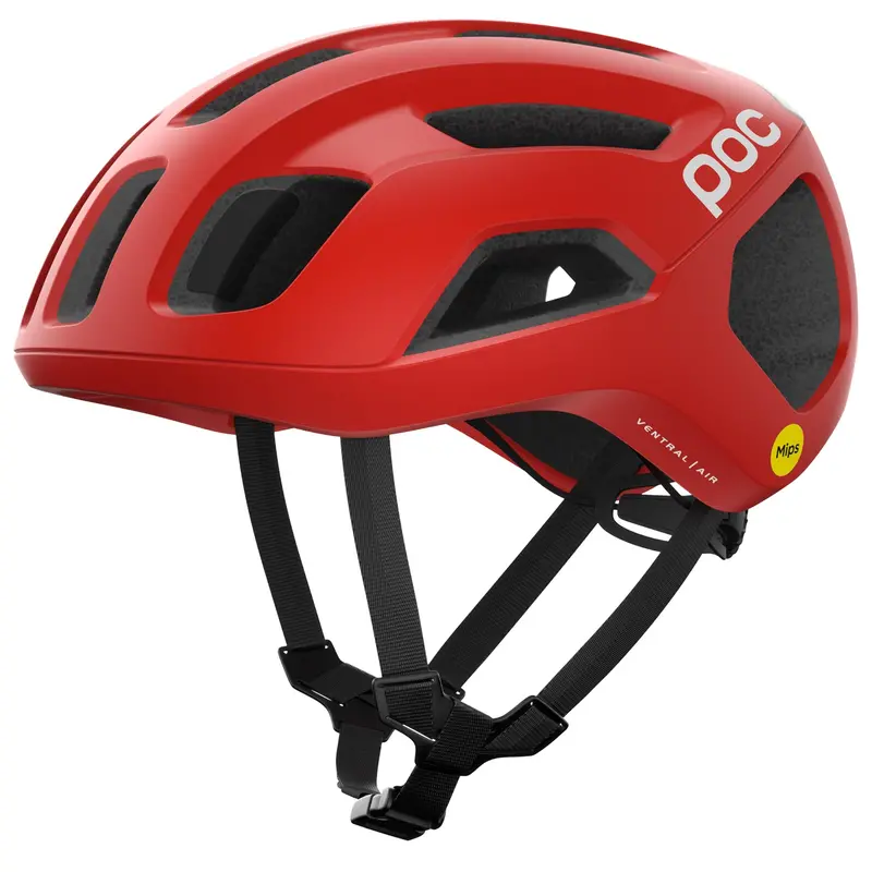 Poc Ventral Air Mips Unisex Road Helmet - Prismane Red Matt 1