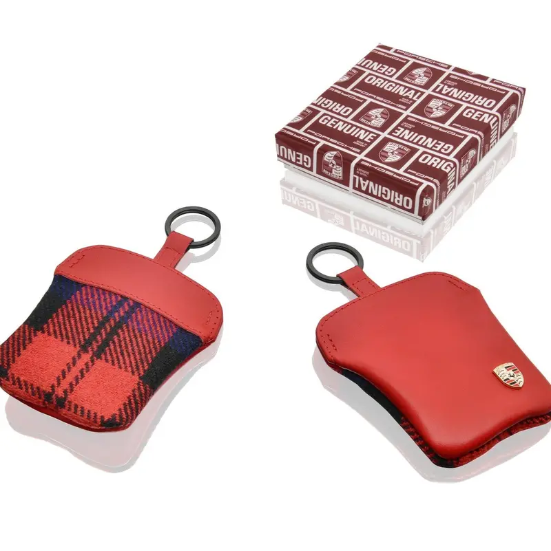 Porsche 50 Years Of 911 Turbo Key Pouch - Red 1