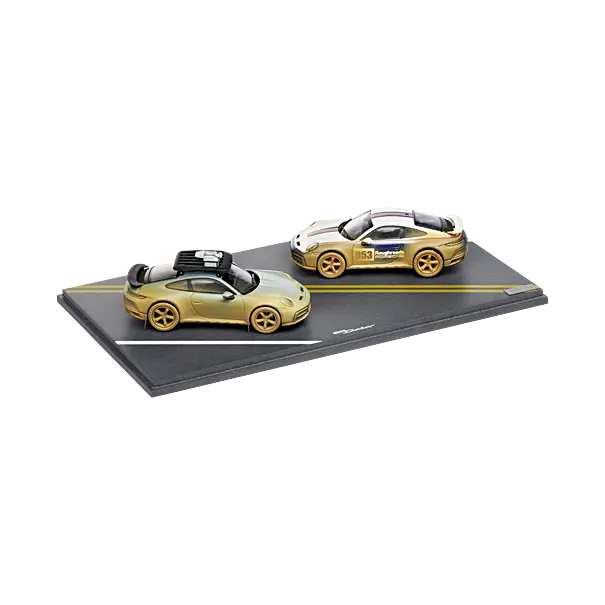 Porsche 911 Dakar Set (992), Limited Edition, 1:43 Scale - Ahead Roughroads 1