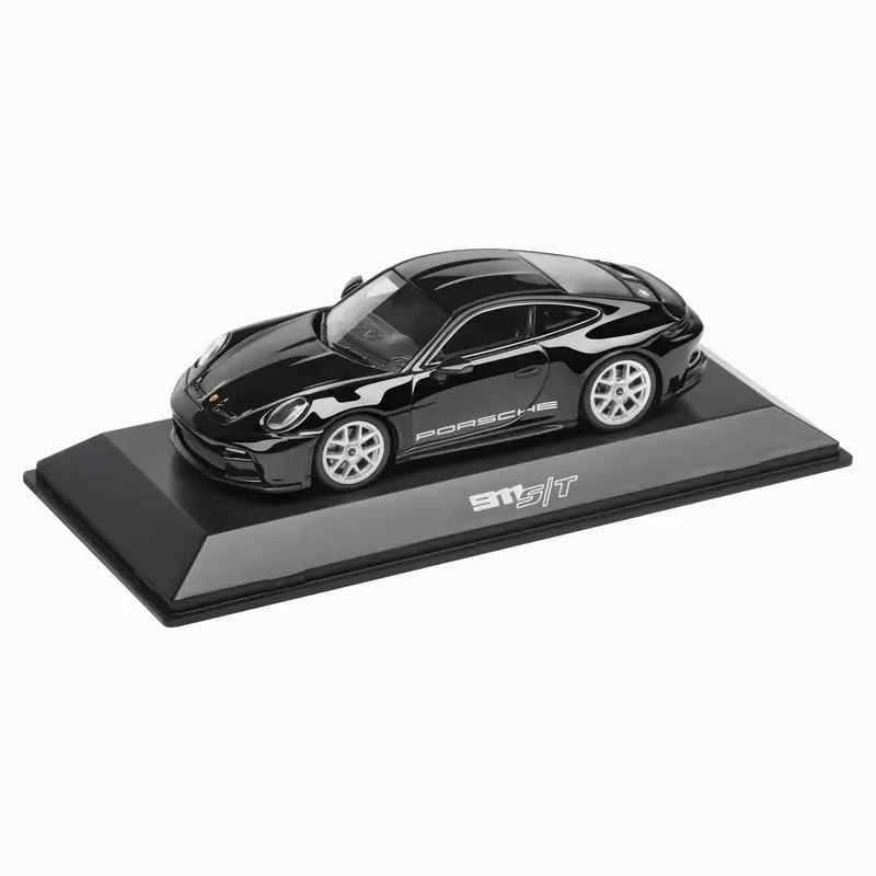 Porsche 911 S/T (992) 1:43 Scale Model Car - Black 1