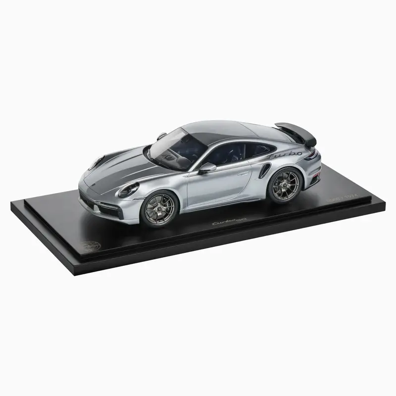 Porsche 911 Turbo 50 Years (992) , 1:18 Scale Model Car - Gt Silver Metallic 1