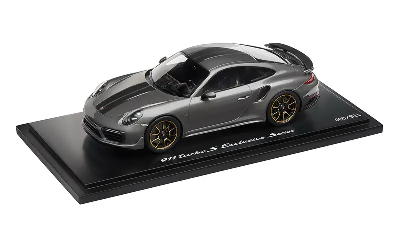 Porsche 911 Turbo S Exclusive Series 1:18 Model Car - Agate Grey (Limited Edition) 1