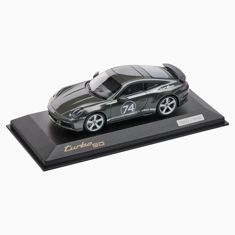 Porsche 911 Turbo S W/ Heritage Design Package (992) 1:43 Scale - Aventurine Green 1