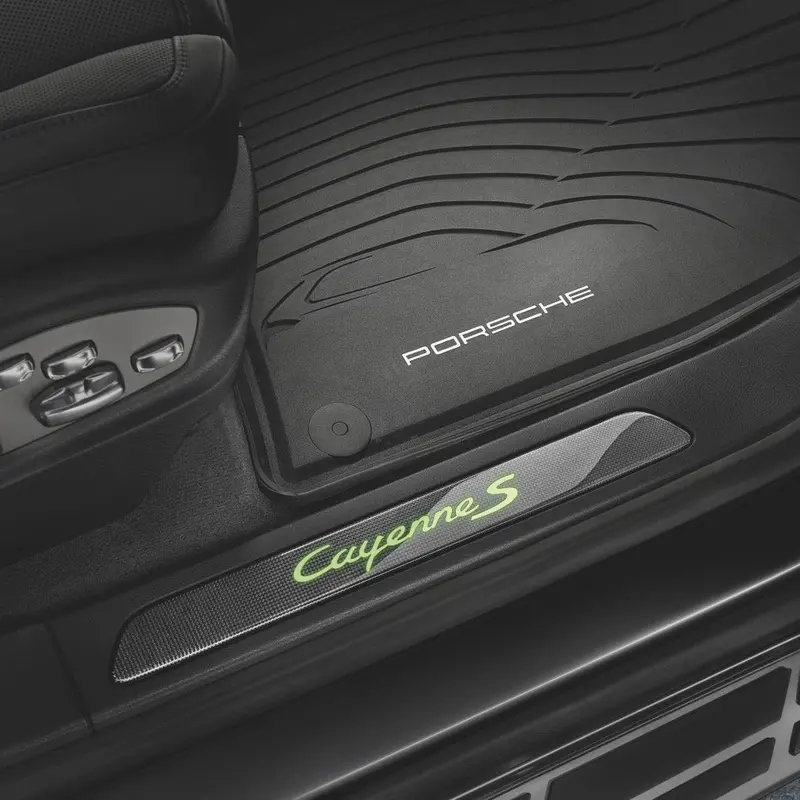 Porsche All-Weather Floor Mats - Cayenne E2 - Without 4-Zone Climate Cotrol 1