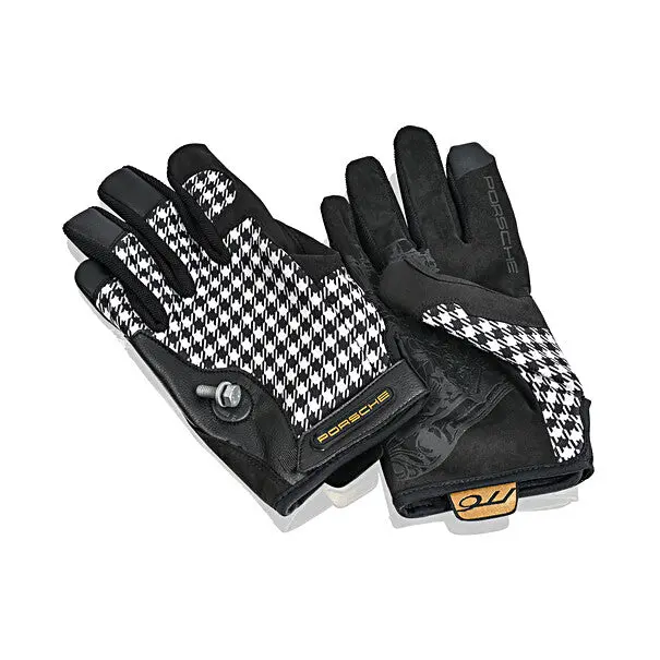 Porsche Assembly Gloves (Black/White) - Pepita 1