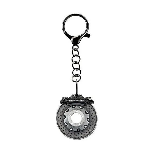 Porsche Brake Disc Caliper Keychain - Black 1