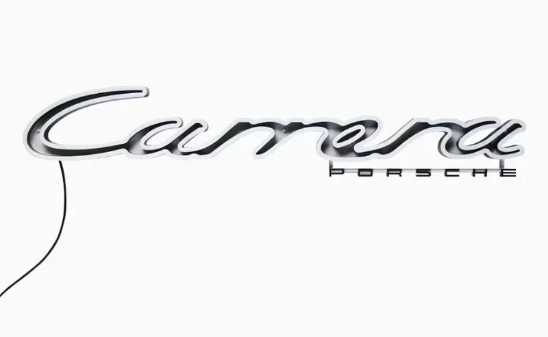 Porsche Carrera Illuminated Lettering , Limited 1