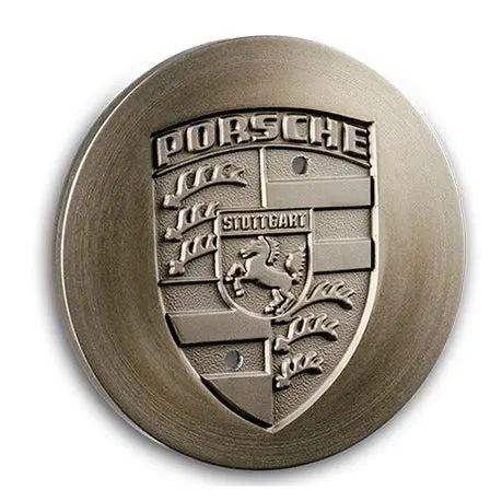 Porsche Center Cap In Platinum Metallic For 924, 928, 944, 964, And 993 1