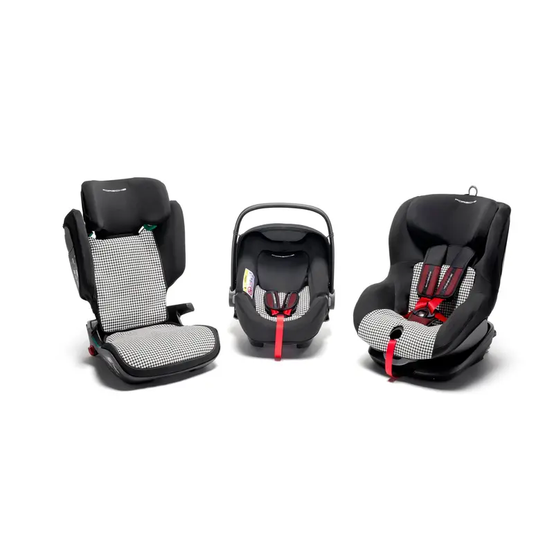 Porsche Child Seat Covers In Heritage Design - Pepita For The Porsche Child Seat Models 1