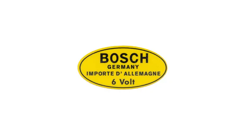 Porsche Classic 356 Adhesive Label –“Bosch” 1